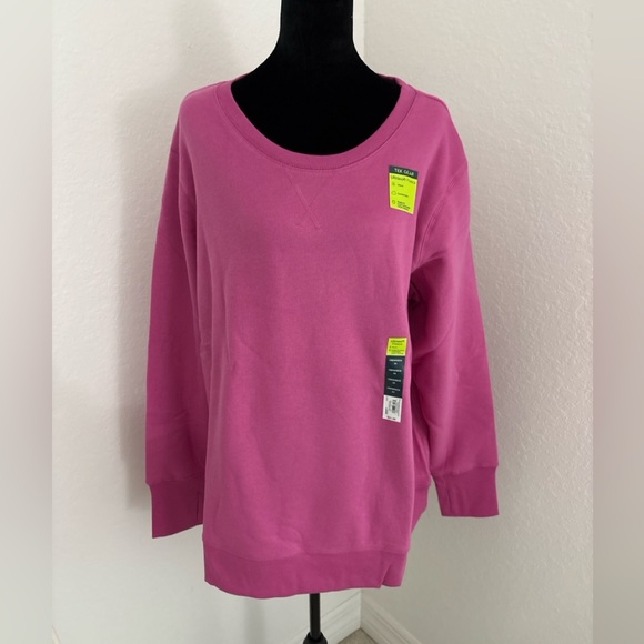 Tek Gear Ultrasoft Fleece Crewneck Sweatshirt – Women’s 2X – magenta blossom - Picture 14 of 15